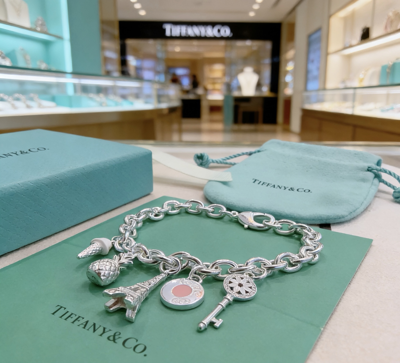 ティファニー TIFFANY & Co. シルバー スター同着 カップル ブレスレット 代金引換可