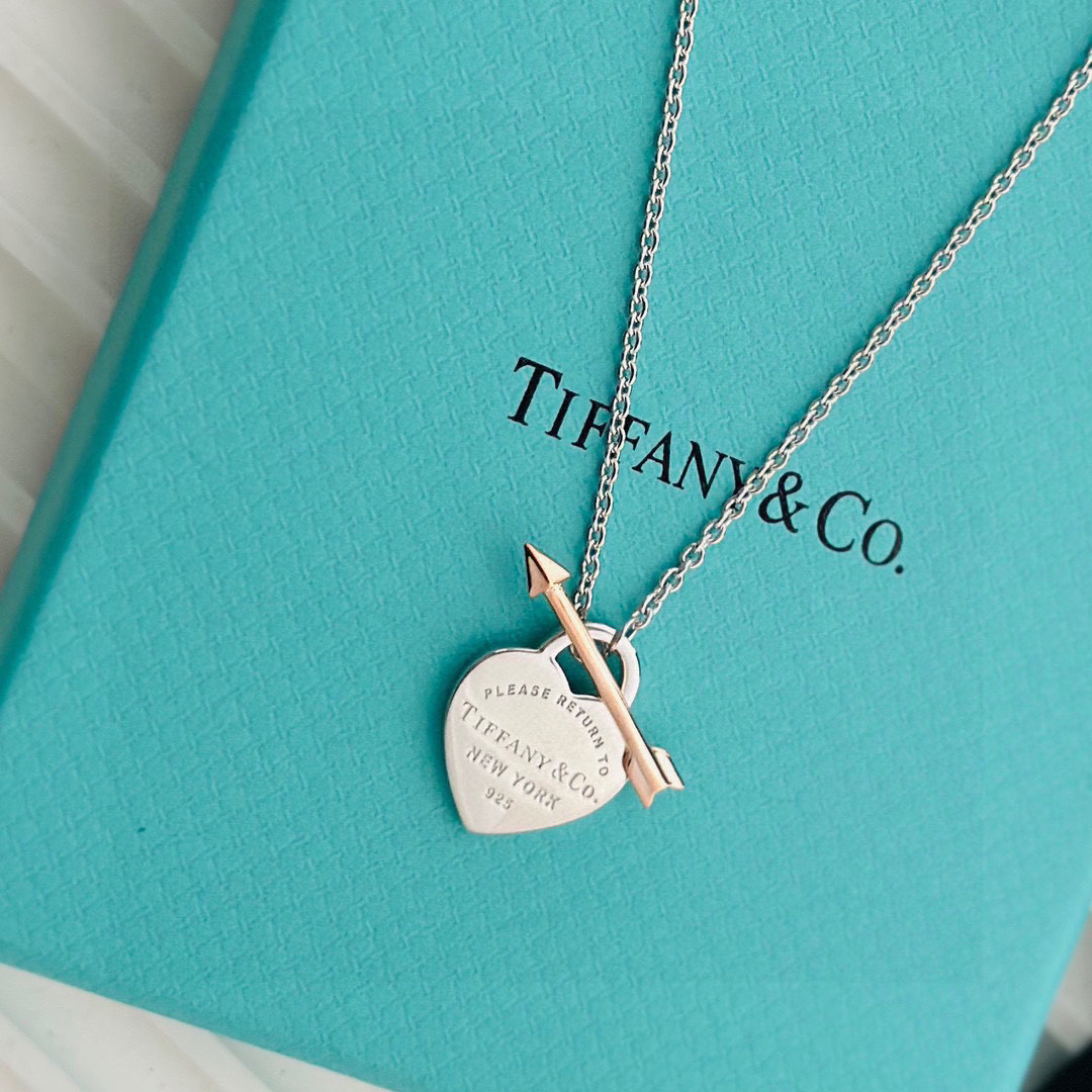 TIFFANY & Co. シルバーネックレス 彼女へのバレンタイン・誕生日プレゼントに最適 代金引換対応可