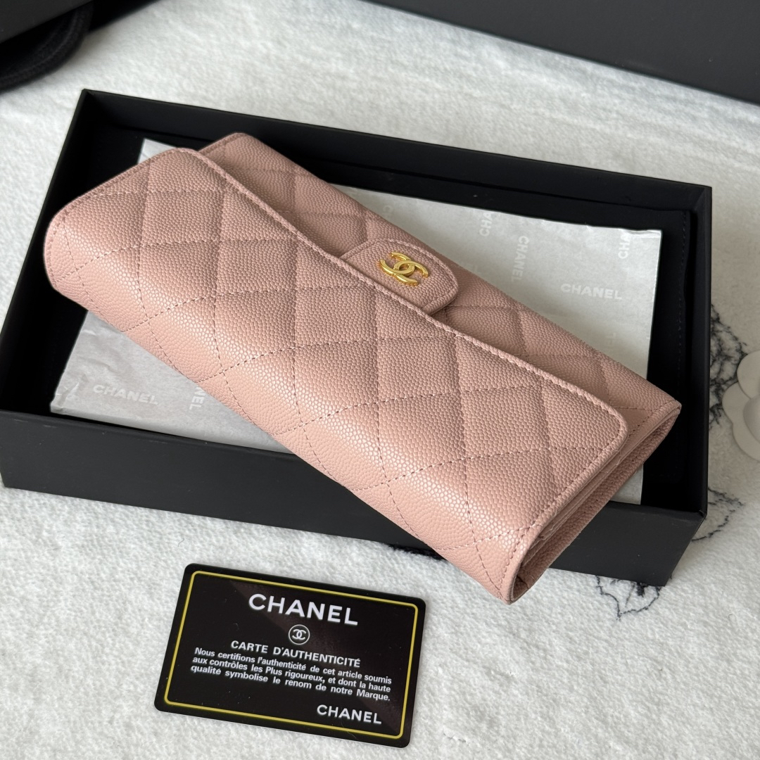 シャネル「Chanel」レザーポケットウォレット