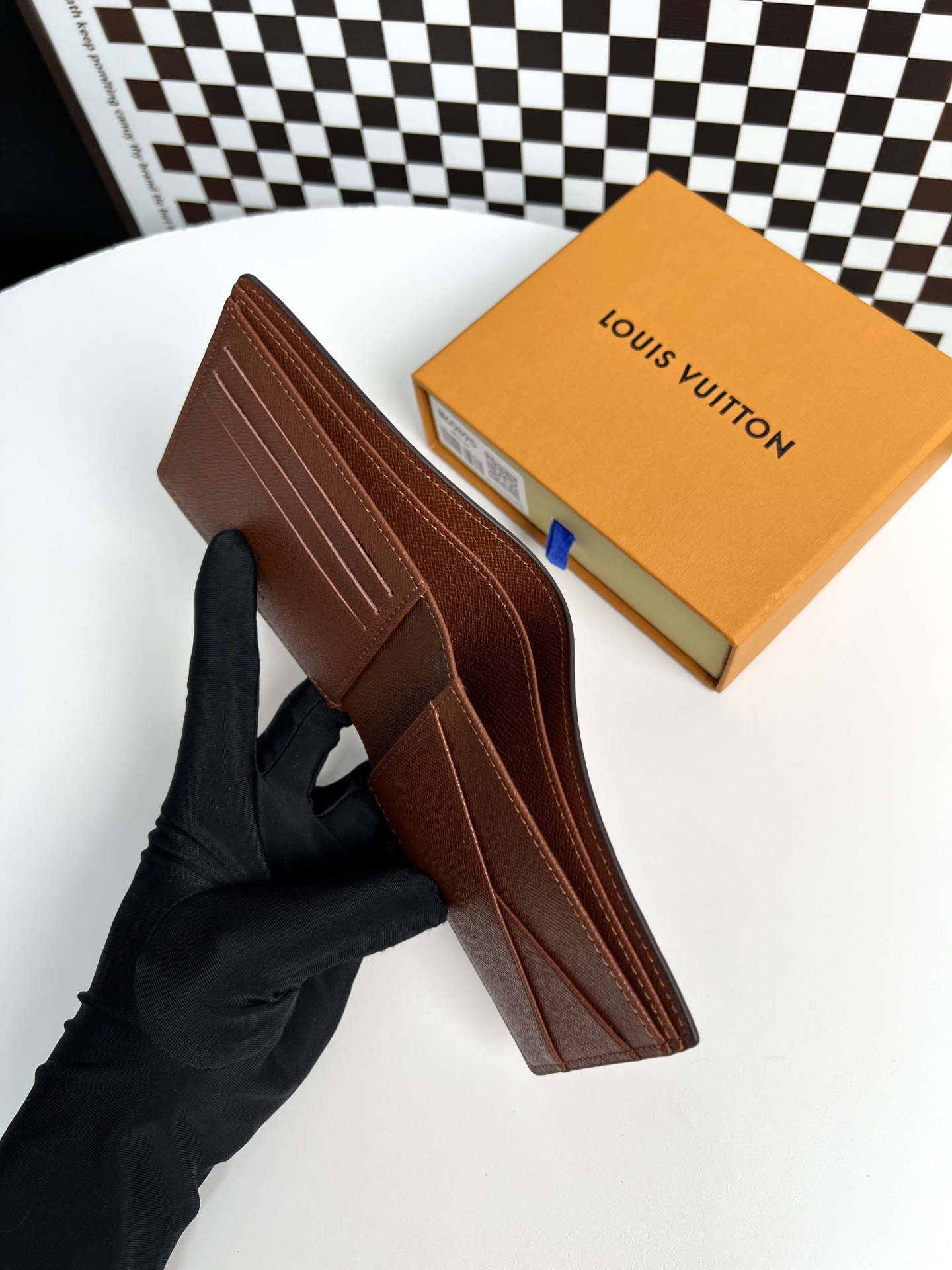 ルイ・ヴィトン「Louis Vuitton」レザーポケットウォレット