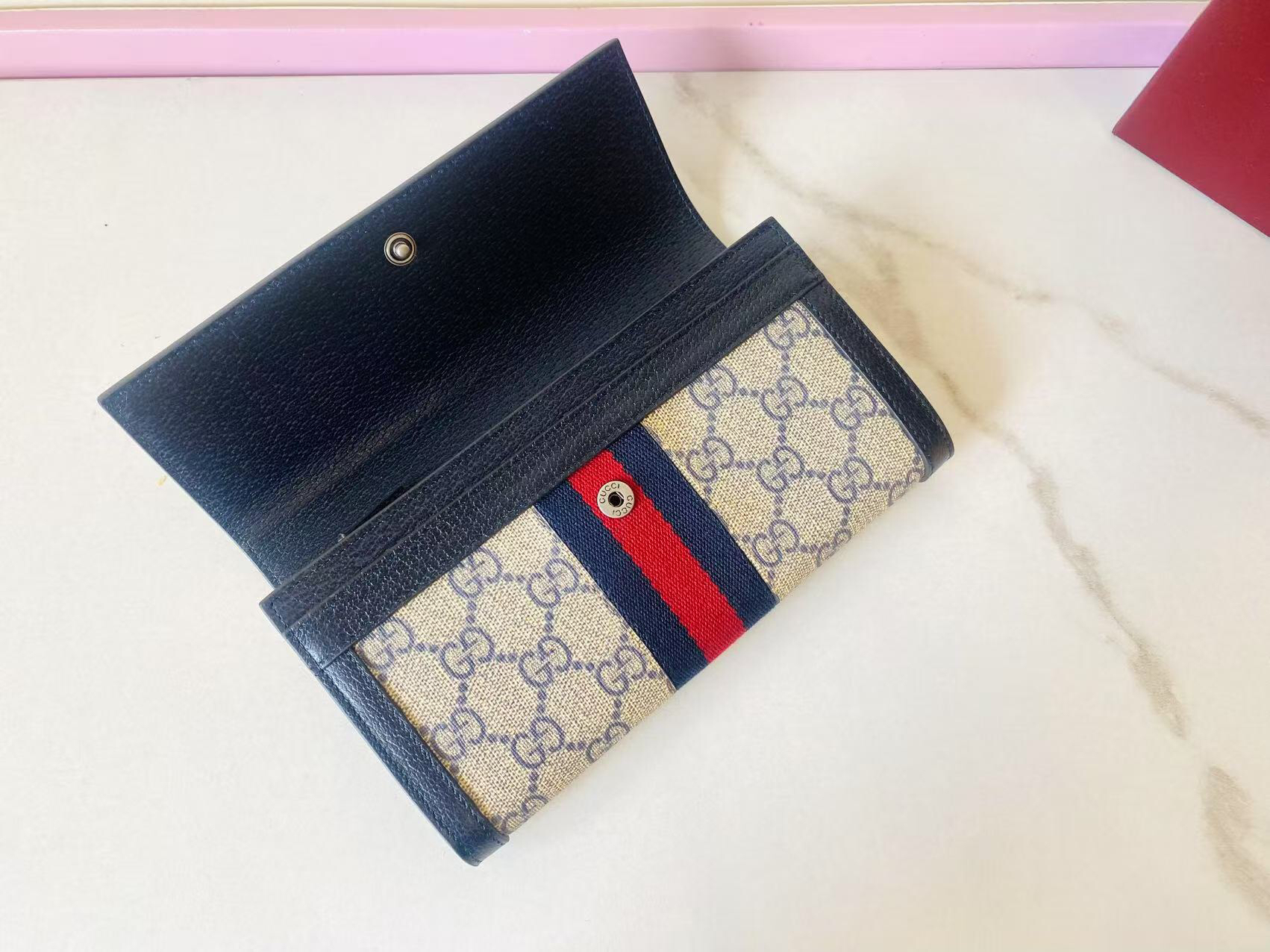 GUCCI グッチ オフィディア コレクション 523153 クラシックキャンバス レディース長財布