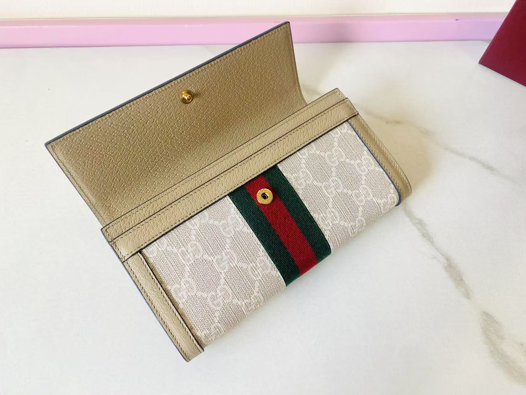 GUCCI グッチ オフィディア コレクション 523153 クラシックキャンバス レディース長財布