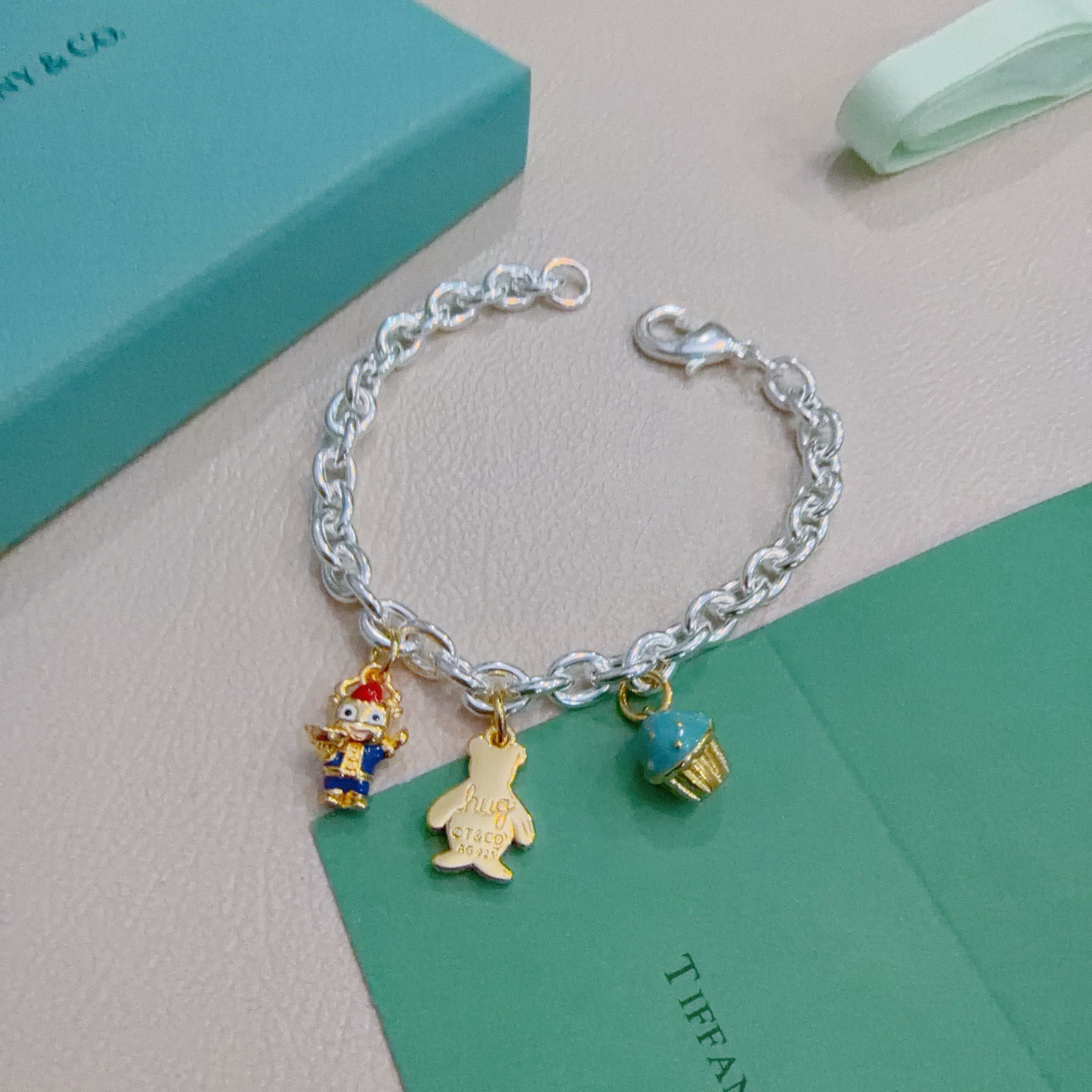 ティファニー TIFFANY & Co. シルバー スター同着 カップル ブレスレット 代金引換可