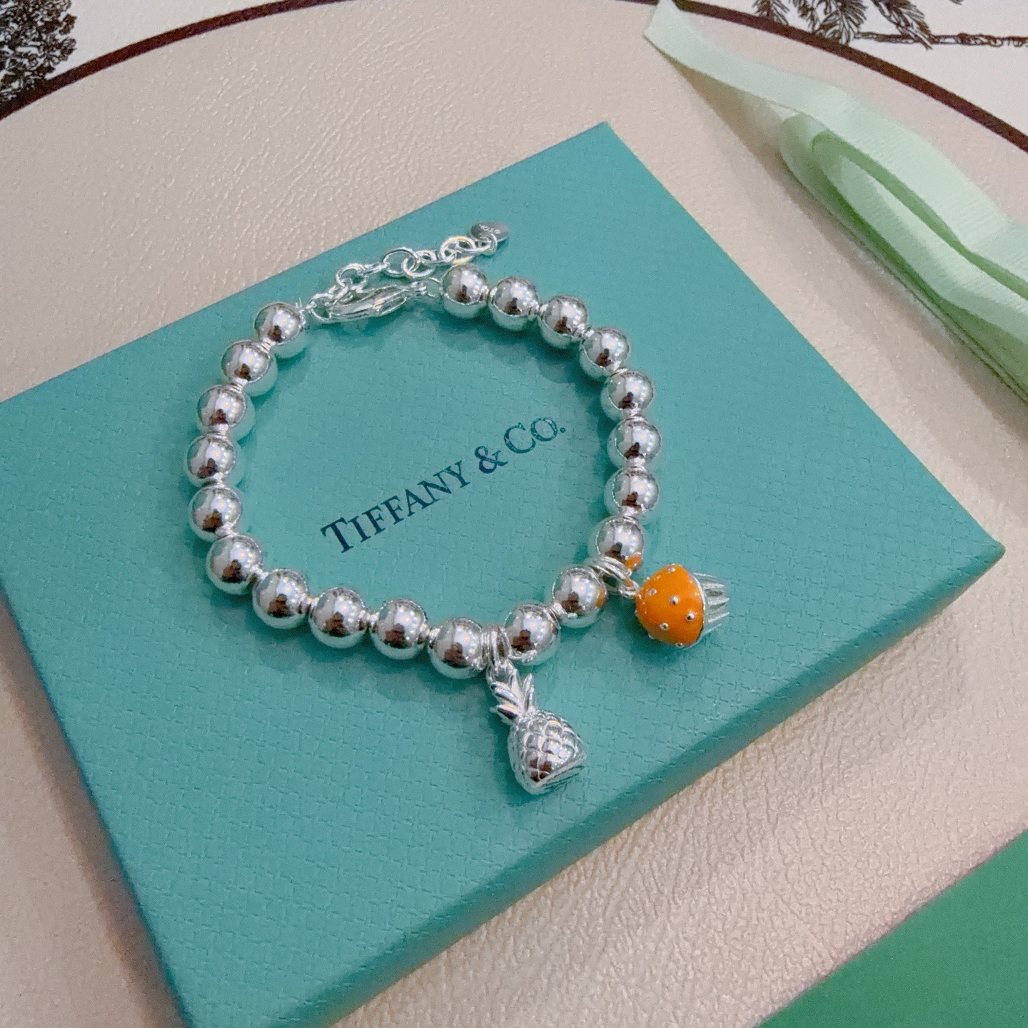 ティファニー TIFFANY & Co. シルバー スター同着 カップル ブレスレット 代金引換可
