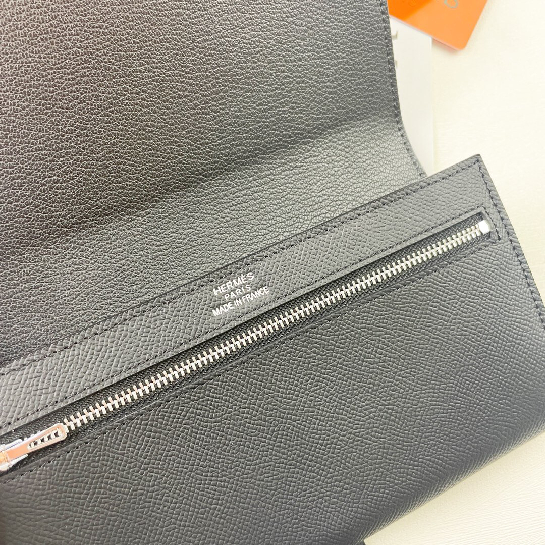 エルメス「Hermès」レザーポケットウォレット
