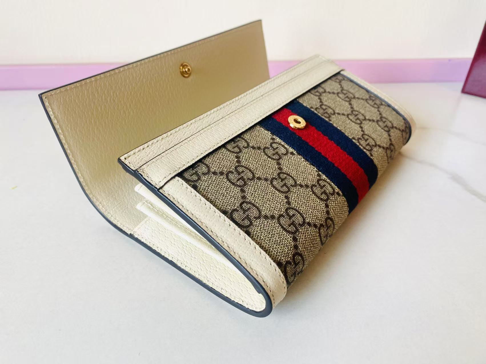 GUCCI グッチ オフィディア コレクション 523153 クラシックキャンバス レディース長財布