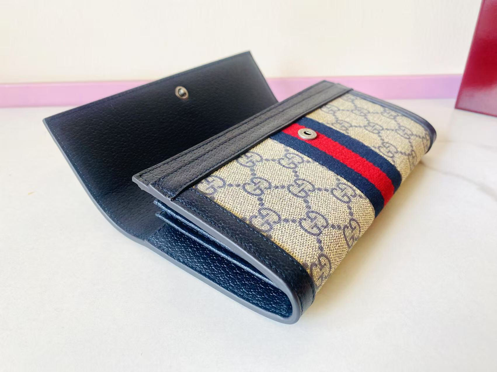 GUCCI グッチ オフィディア コレクション 523153 クラシックキャンバス レディース長財布