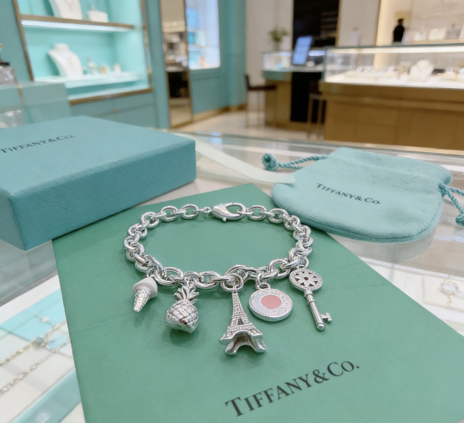 ティファニー TIFFANY & Co. シルバー スター同着 カップル ブレスレット 代金引換可