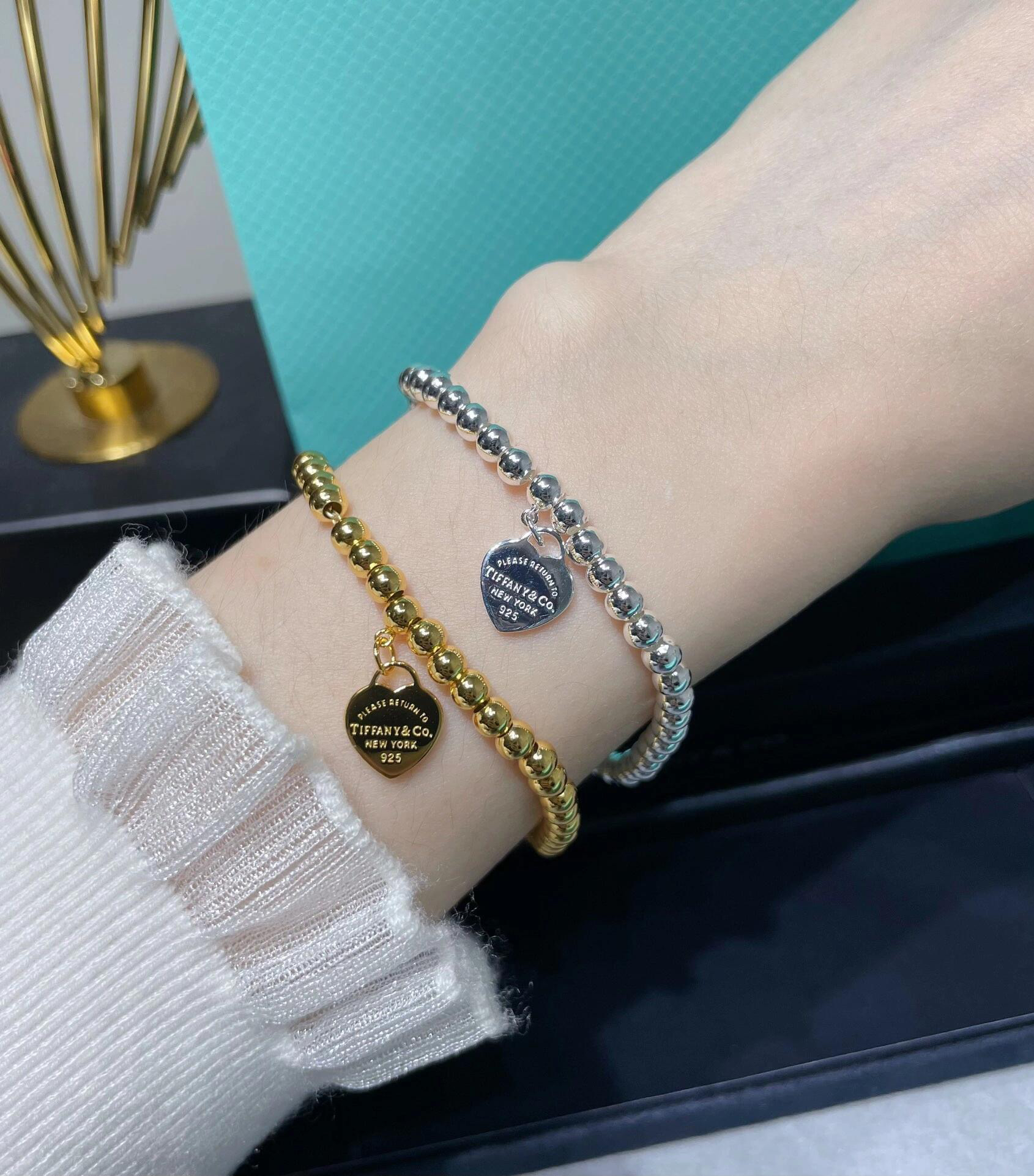 ティファニー TIFFANY & Co. シルバー スター同着 カップル ブレスレット 代金引換可
