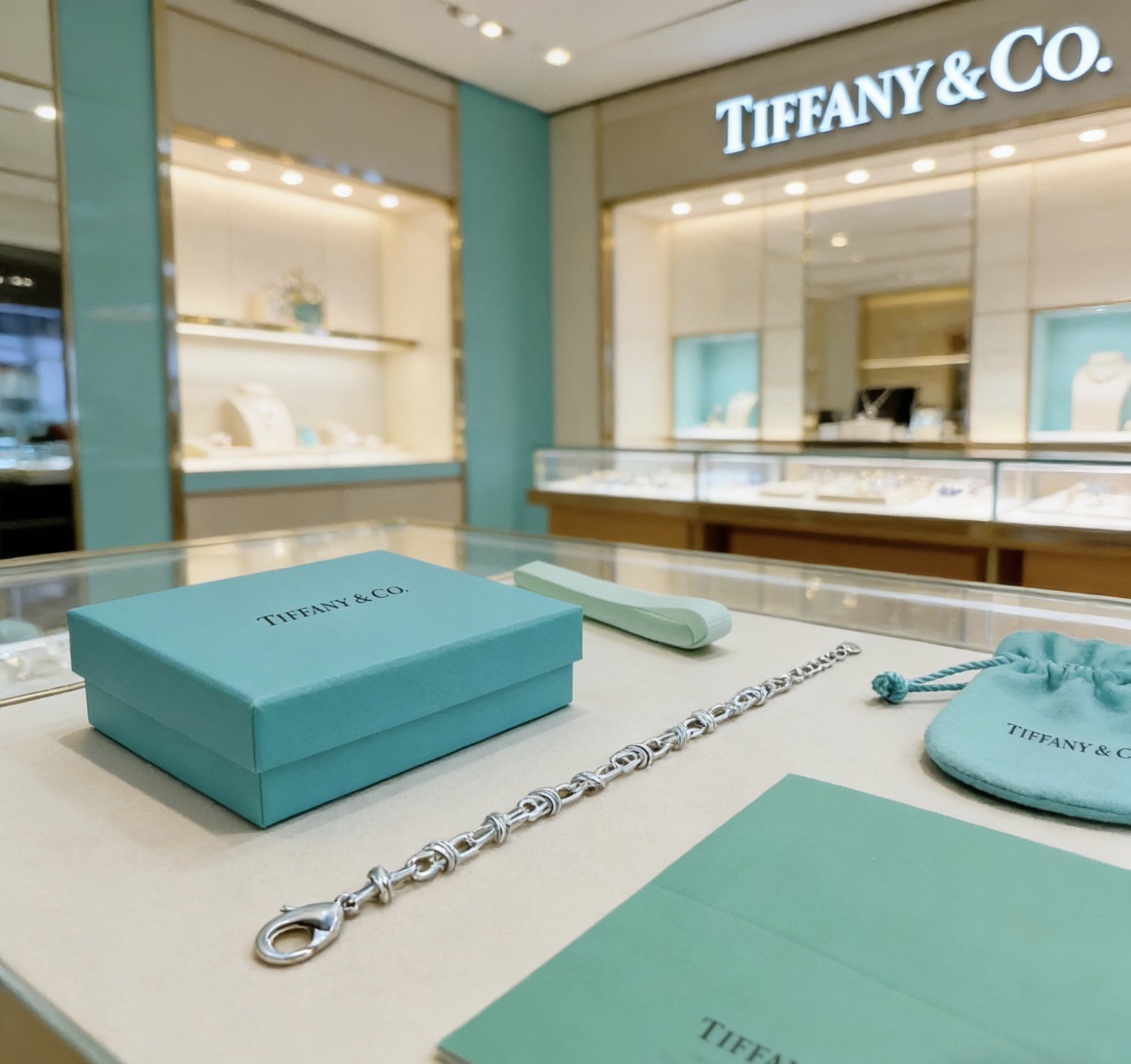 ティファニー TIFFANY & Co. シルバー スター同着 カップル ブレスレット 代金引換可