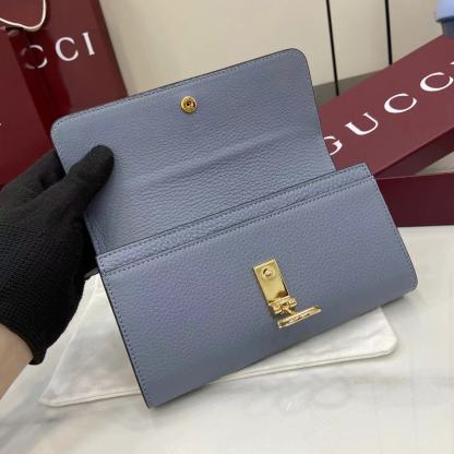 GUCCI グッチ ソフトビット コレクション 828147 ホワイト カーフスキン レディース長財布