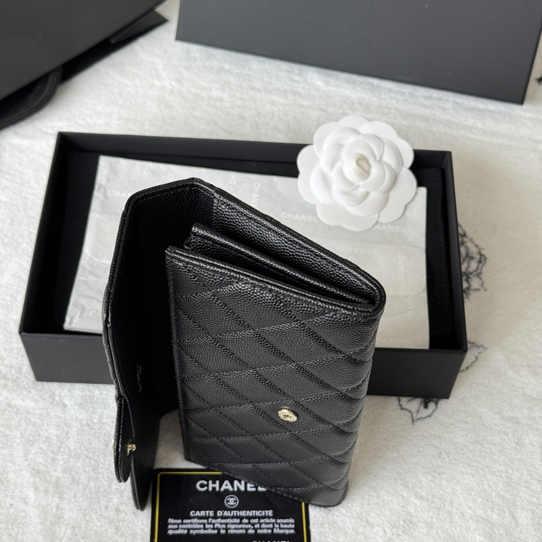 シャネル「Chanel」レザーポケットウォレット