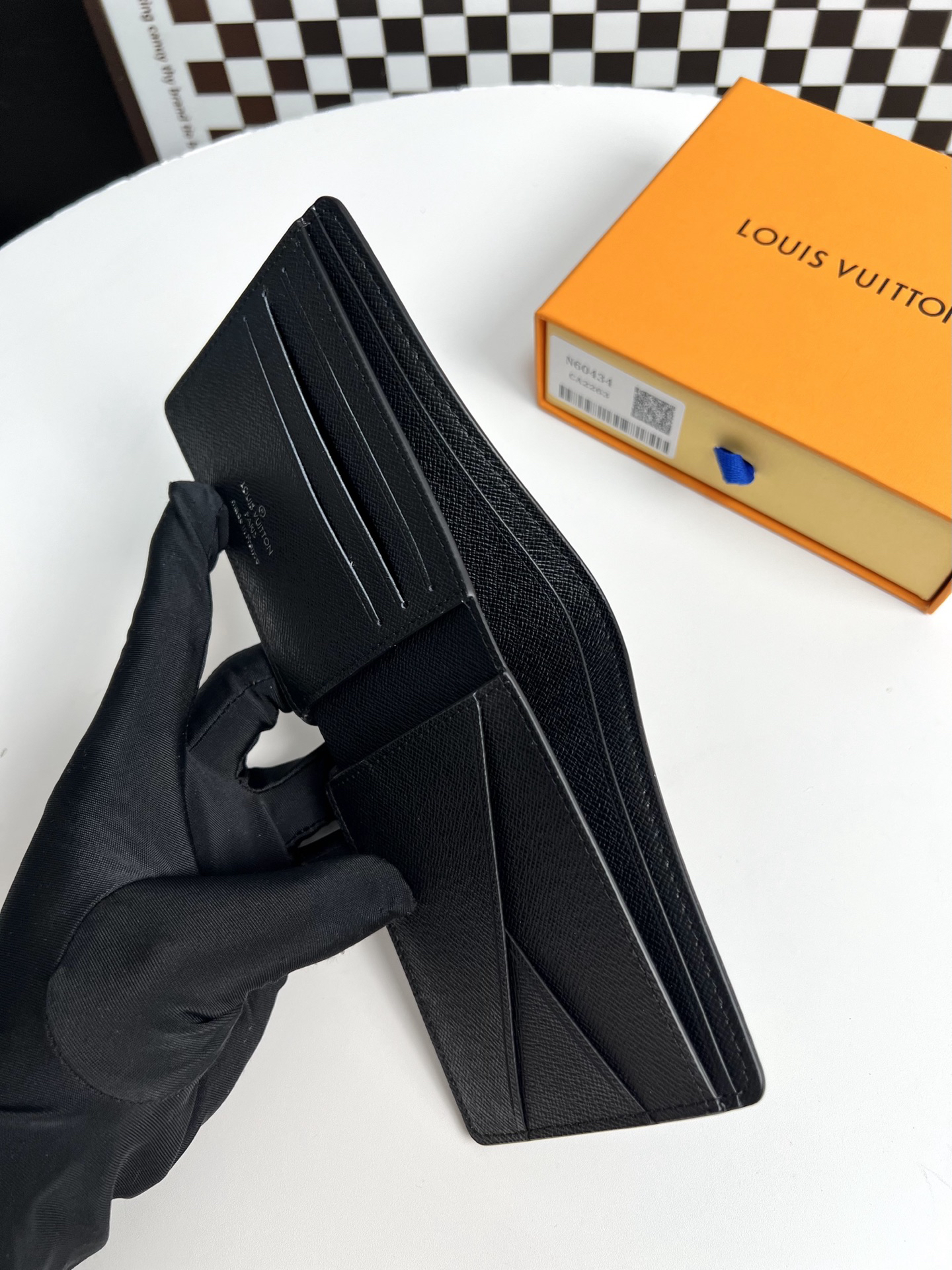 ルイ・ヴィトン「Louis Vuitton」レザーポケットウォレット