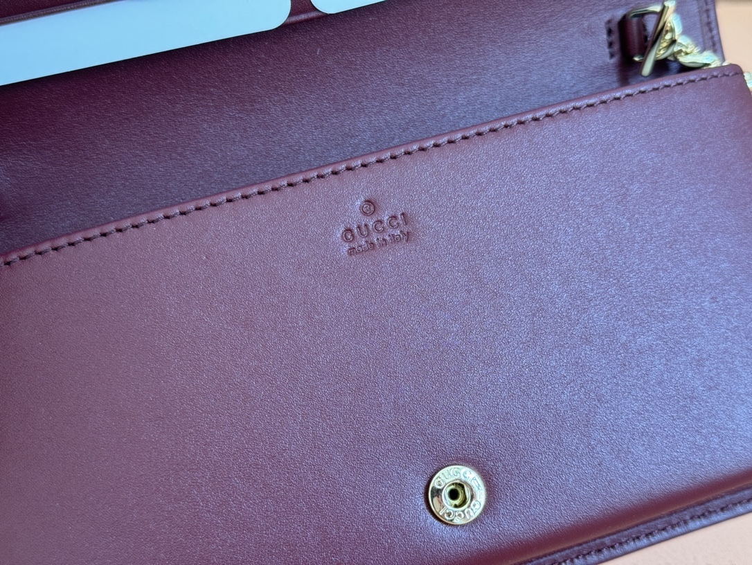 GUCCI グッチ ホースビット 1955 コレクション チェーン付き レディース クラシックキャンバス 長財布