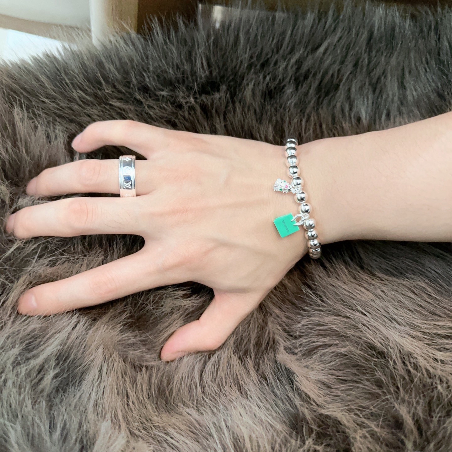 ティファニー TIFFANY & Co. シルバー スター同着 カップル ブレスレット 代金引換可