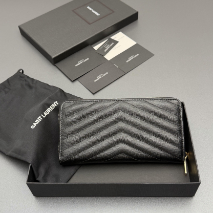 サンローラン「Saint Laurent」レザーポケットウォレット