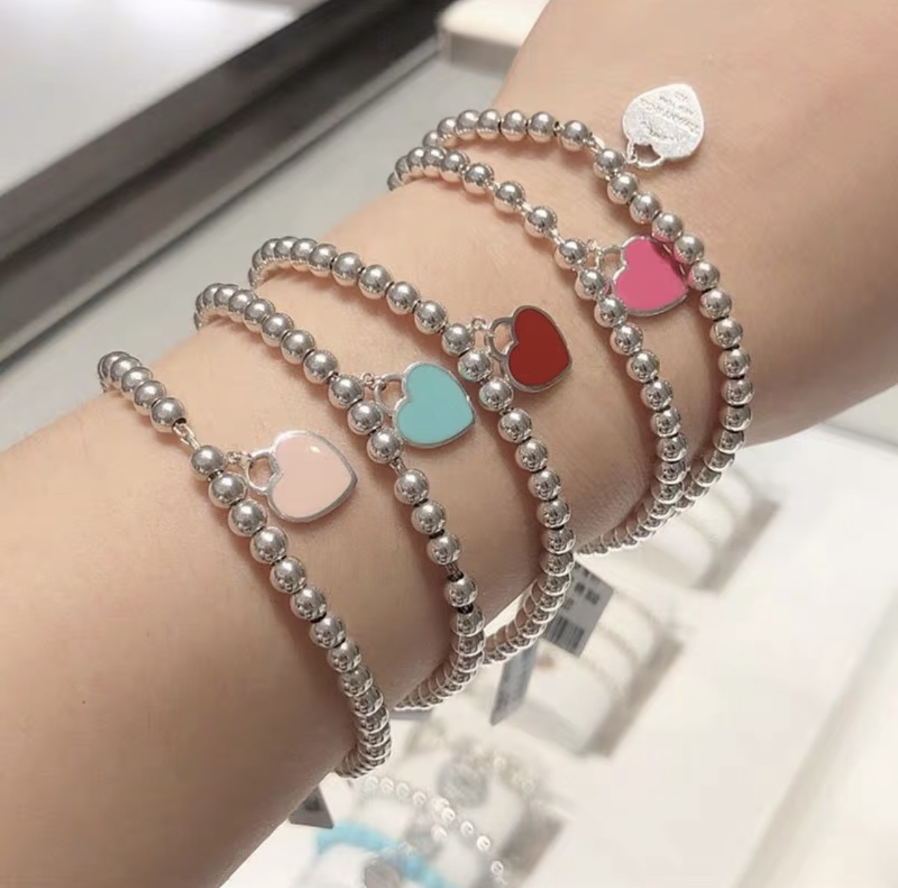 ティファニー TIFFANY & Co. シルバー スター同着 カップル ブレスレット 代金引換可