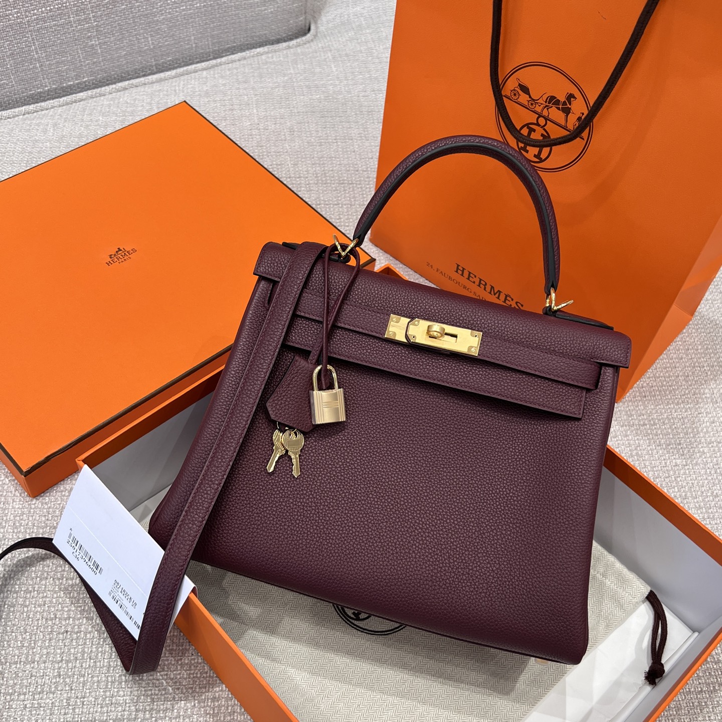 エルメス HERMÈS エルメス ケリー エプソン ハンドバッグ  ソン ハンドバッグ ハンドバッグ レディース 革製 高級 正規品 代金引換可