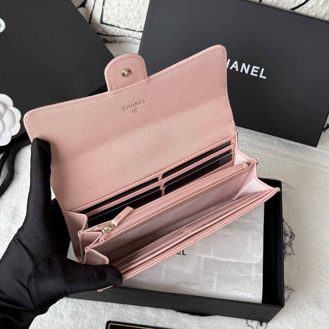 シャネル「Chanel」レザーポケットウォレット