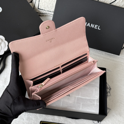 シャネル「Chanel」レザーポケットウォレット