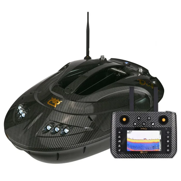 GPS-gestütztes Futterboot mit präziser Navigation, integriertem Fischfinder-Sonar, automatischer Fütterung und Rückführung – für einfaches Auffinden von Fischen und höhere Angelerfolge.