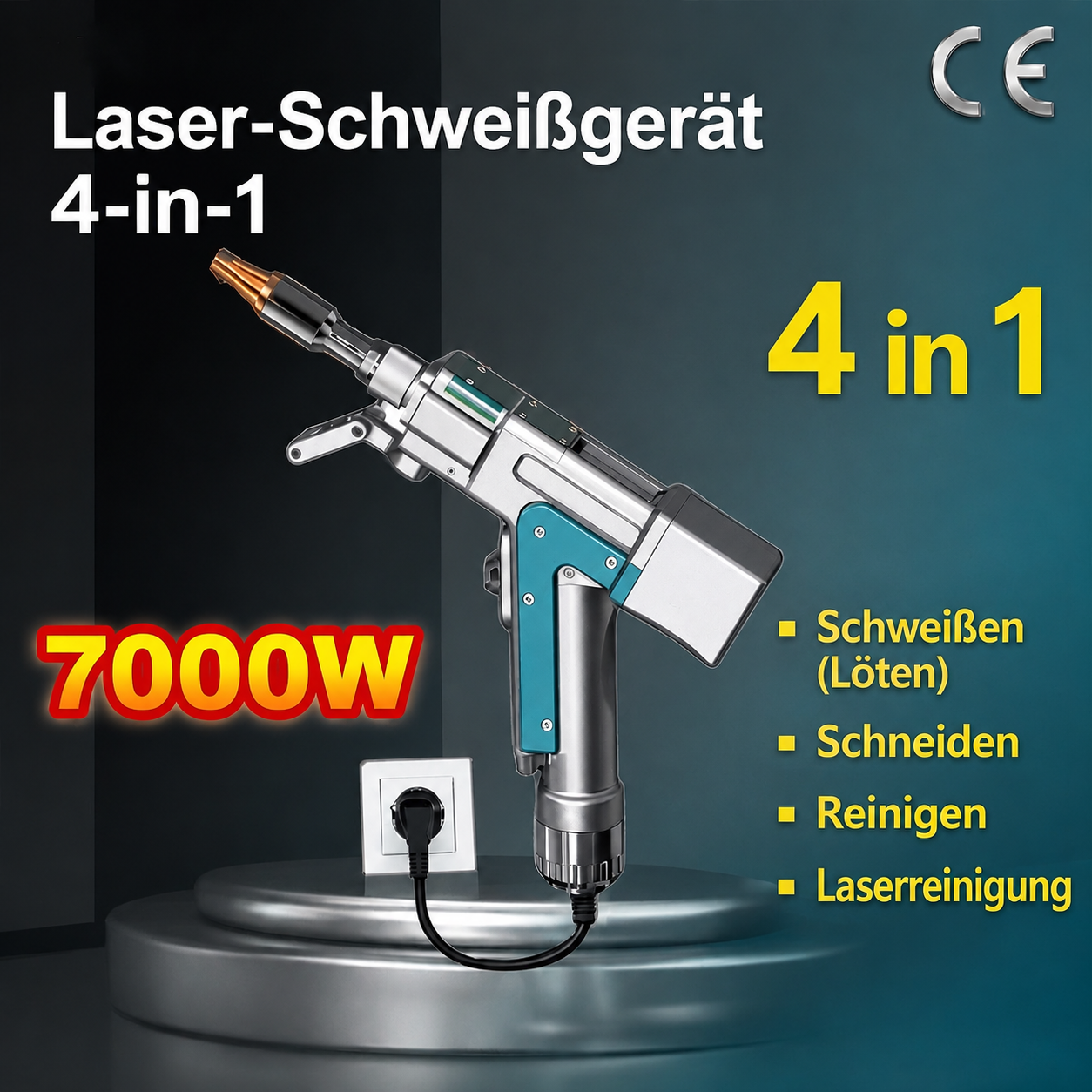 Laserschweißgerät (5 in 1) Neustes Modell 2026 Schweißen, Reinigen, Schneiden, Schweißnahtreinigung, Energiespeicherschweißen
