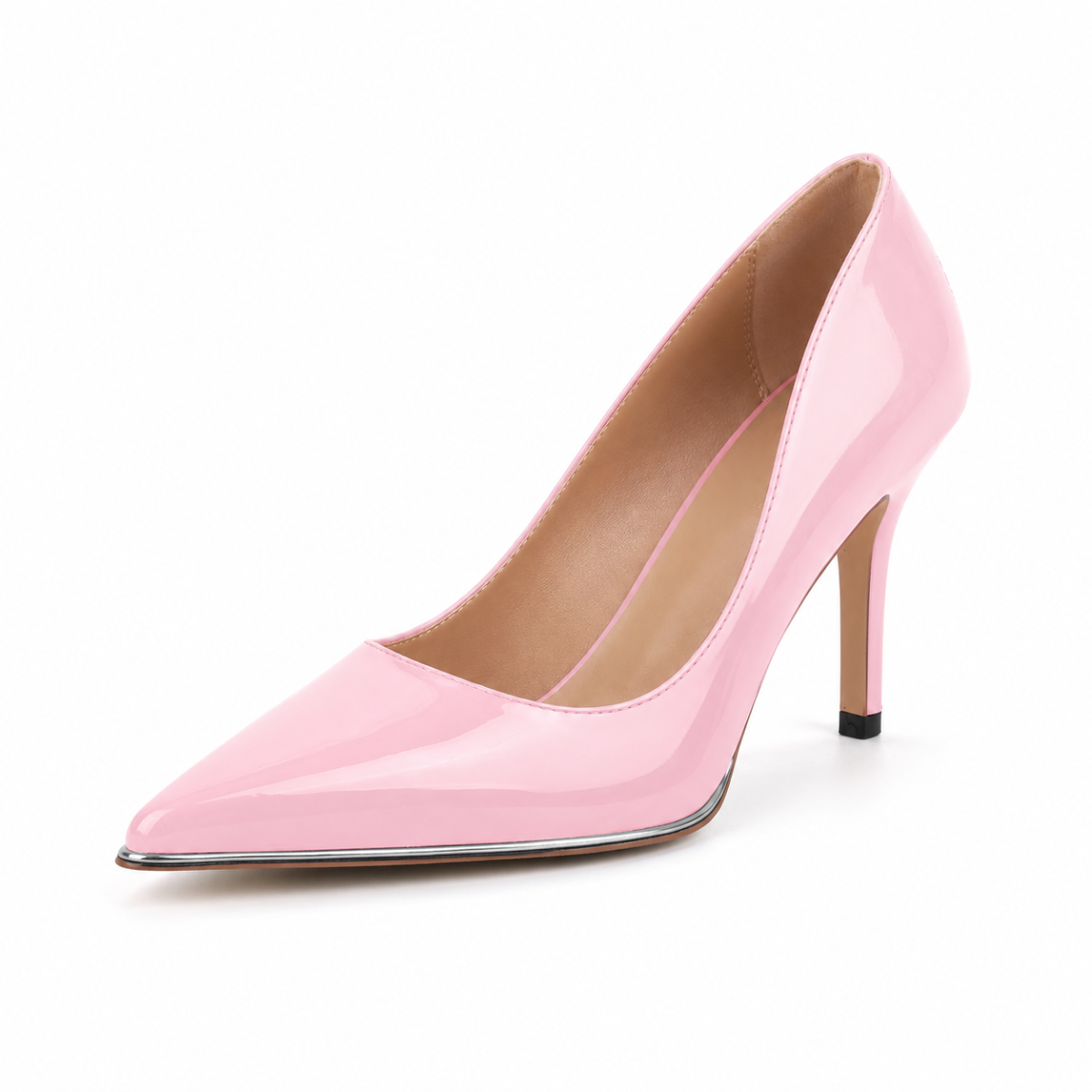 Pointed Toe Patent Leather Stiletto Pumps