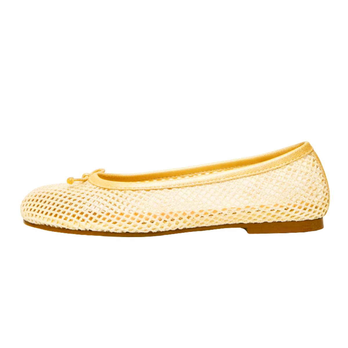 Round Toe Mesh Tabi Ballet Flats