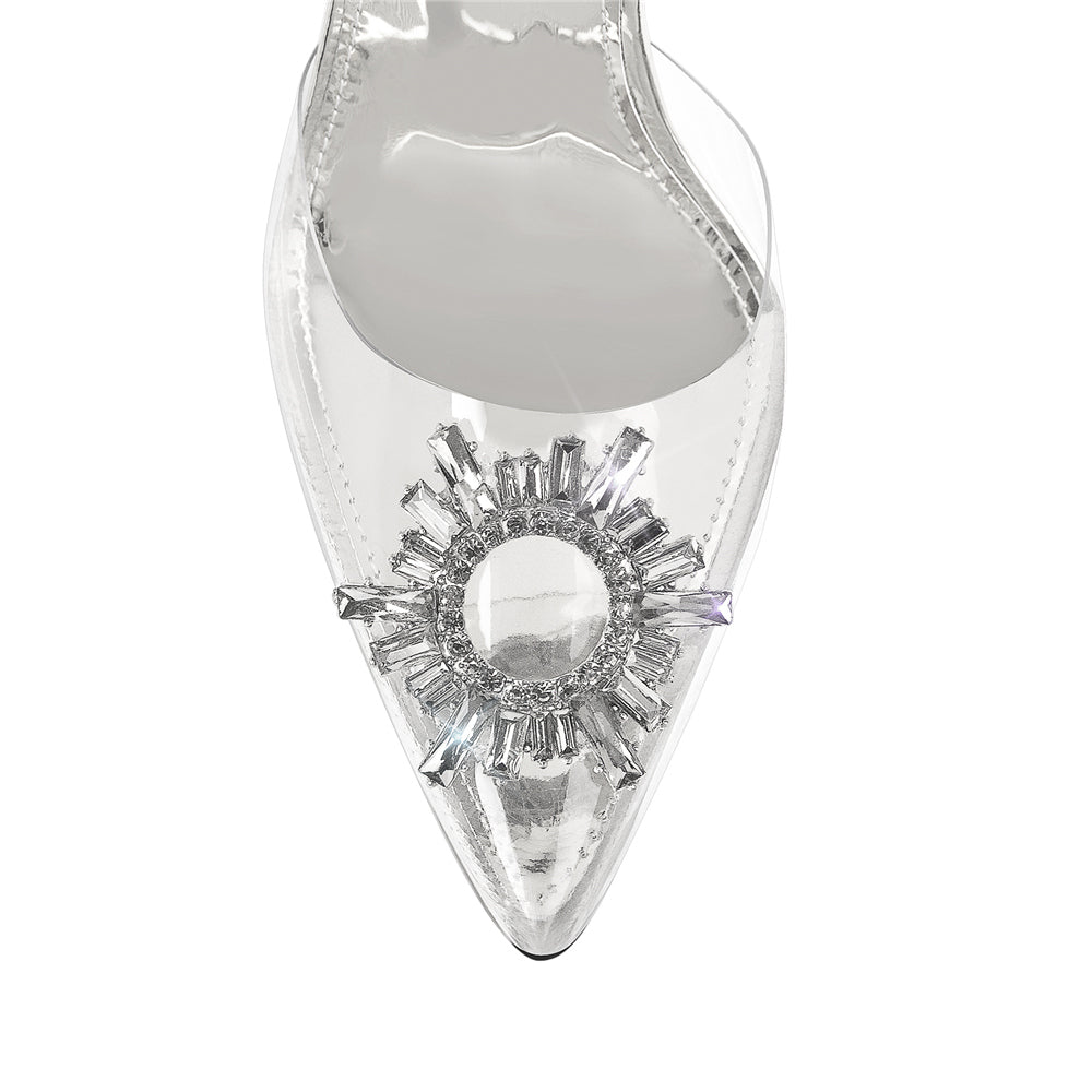 Rhinestone Sun Slingbacks Pumps