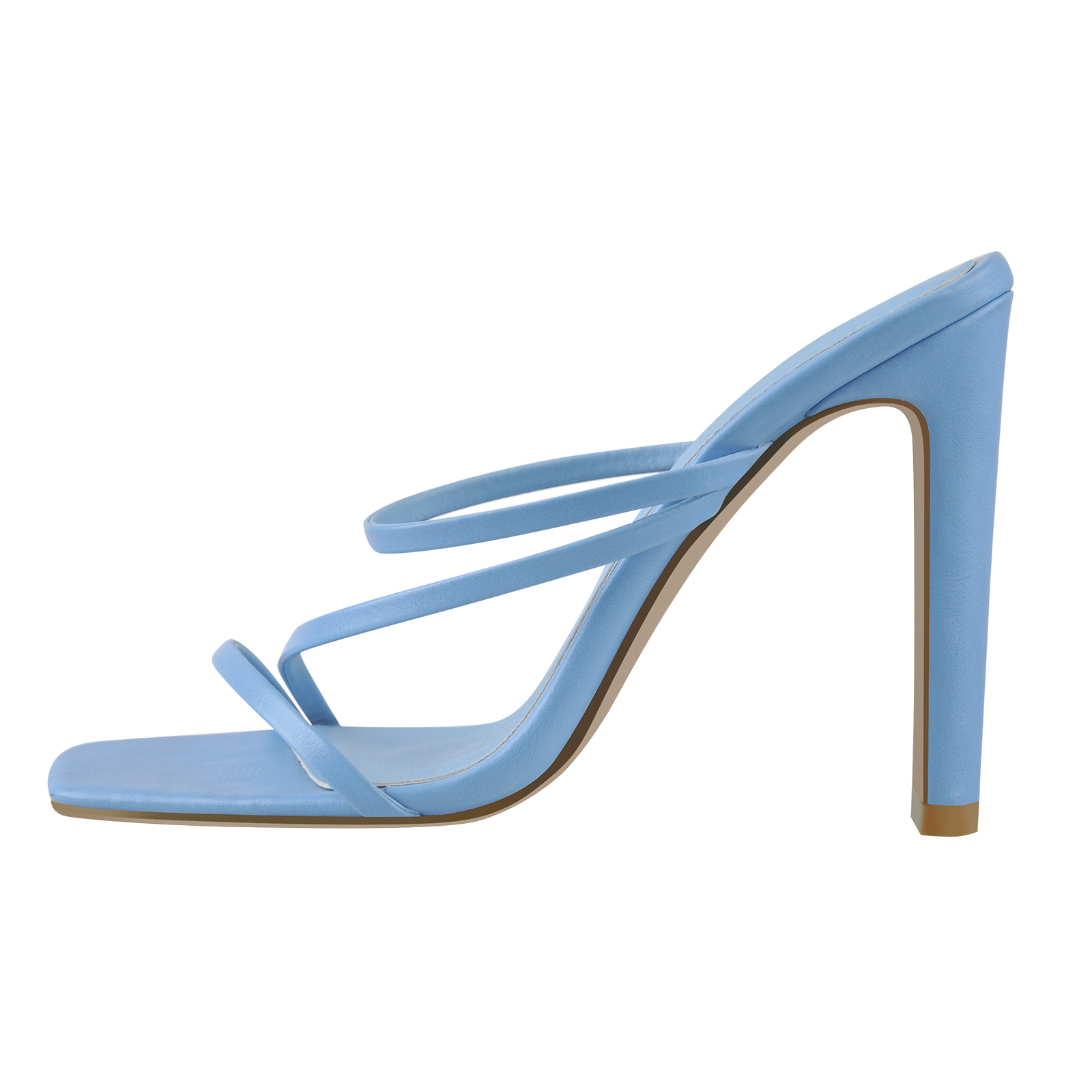 Square Toe Strappy Mule Sandals