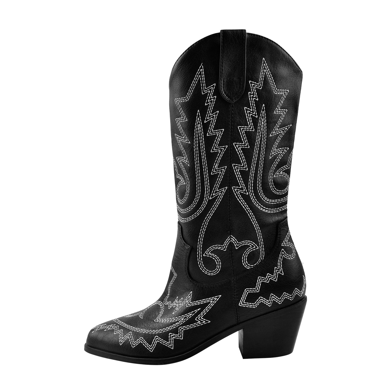 Embroidery Tapered Heel Western Boots