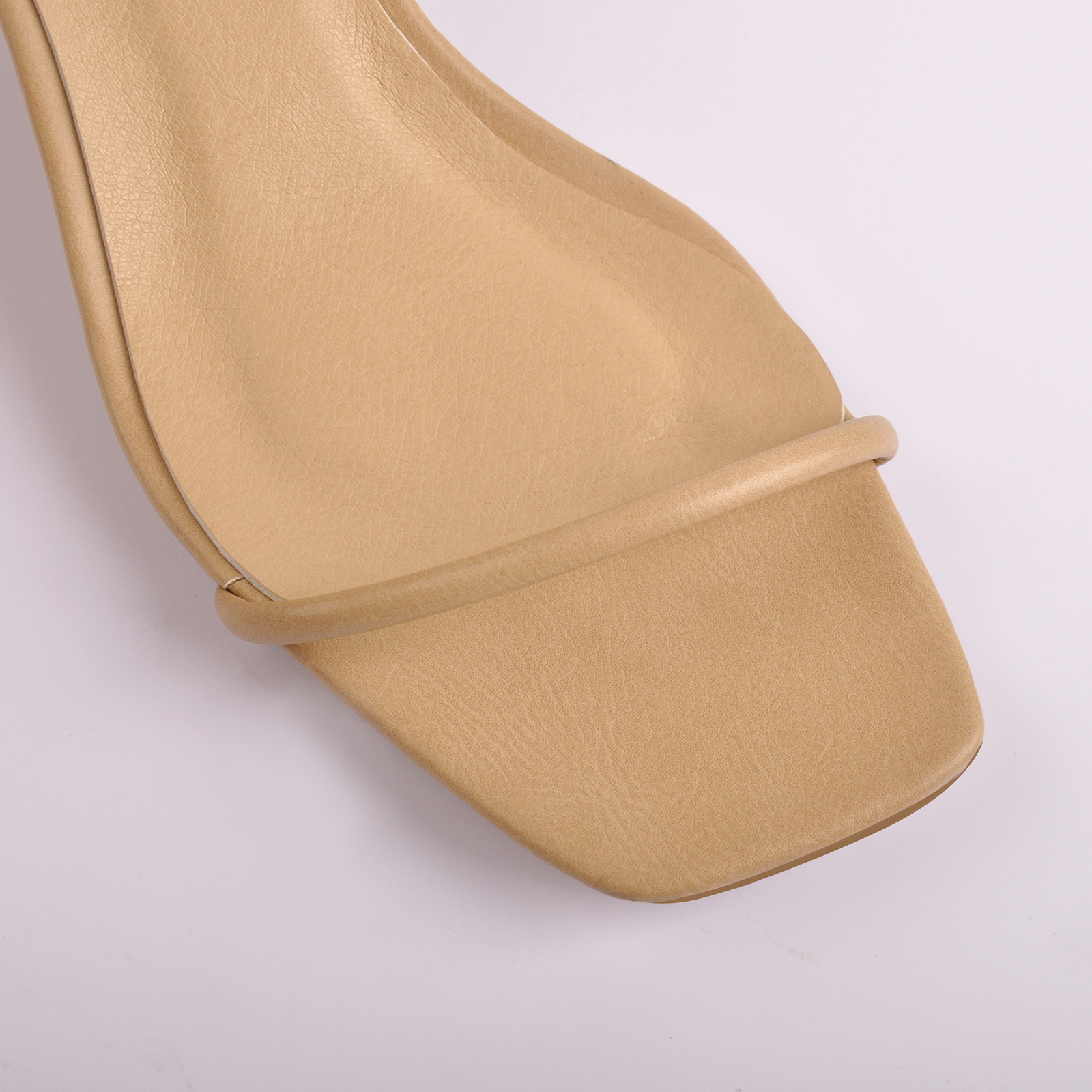 Square Toe Chunky Heel Ankle Strap Sandals