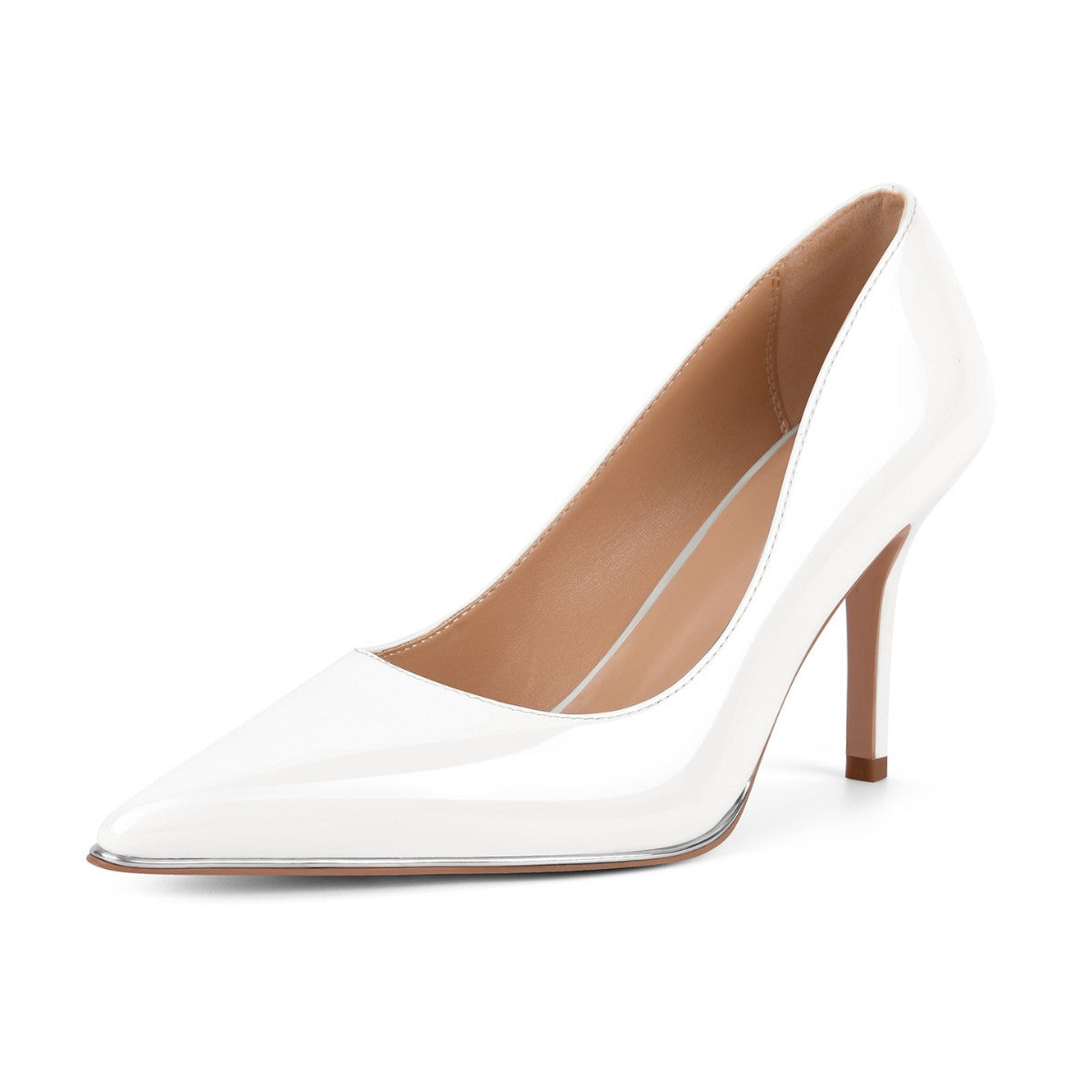 Pointed Toe Patent Leather Stiletto Pumps