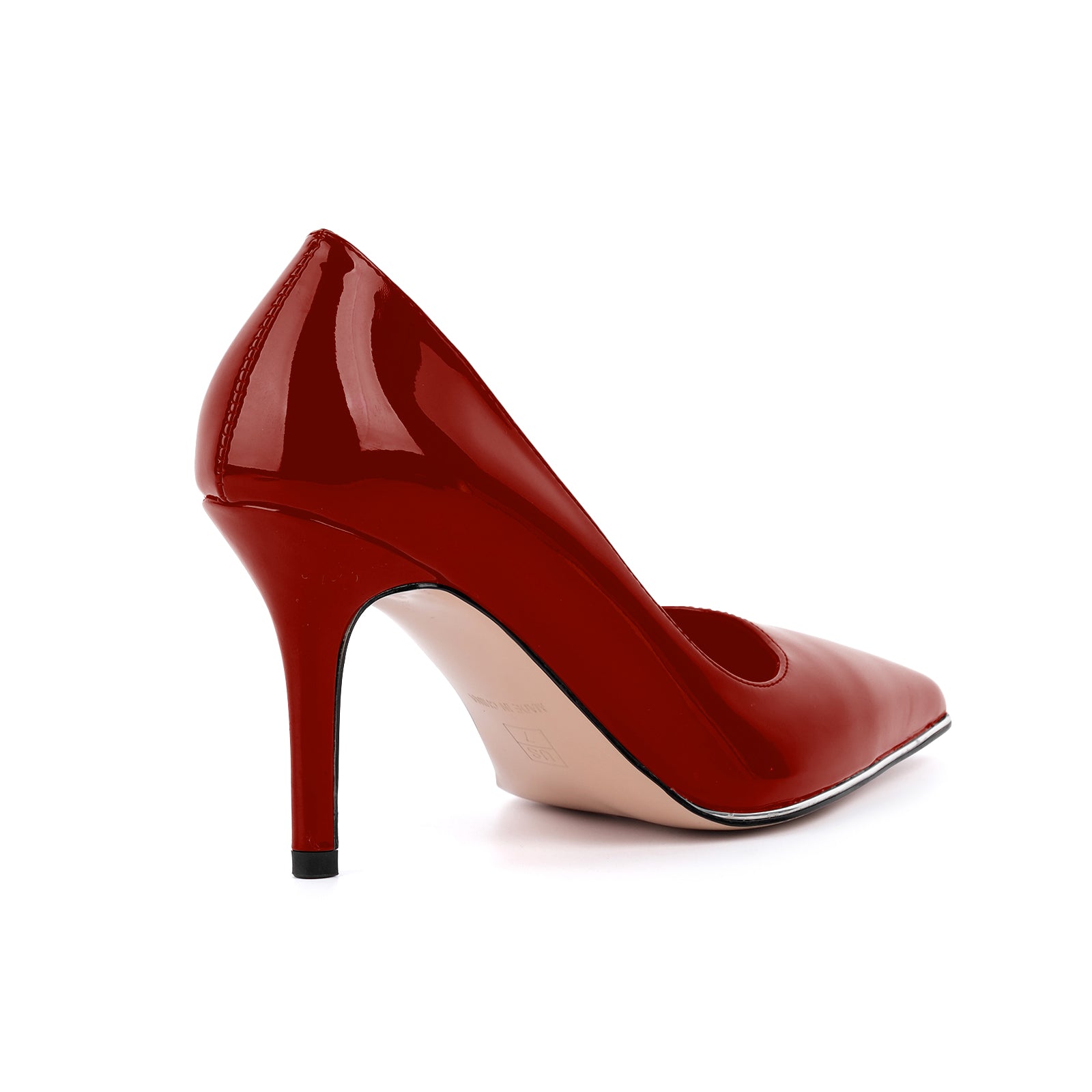 Pointed Toe Patent Leather Stiletto Pumps