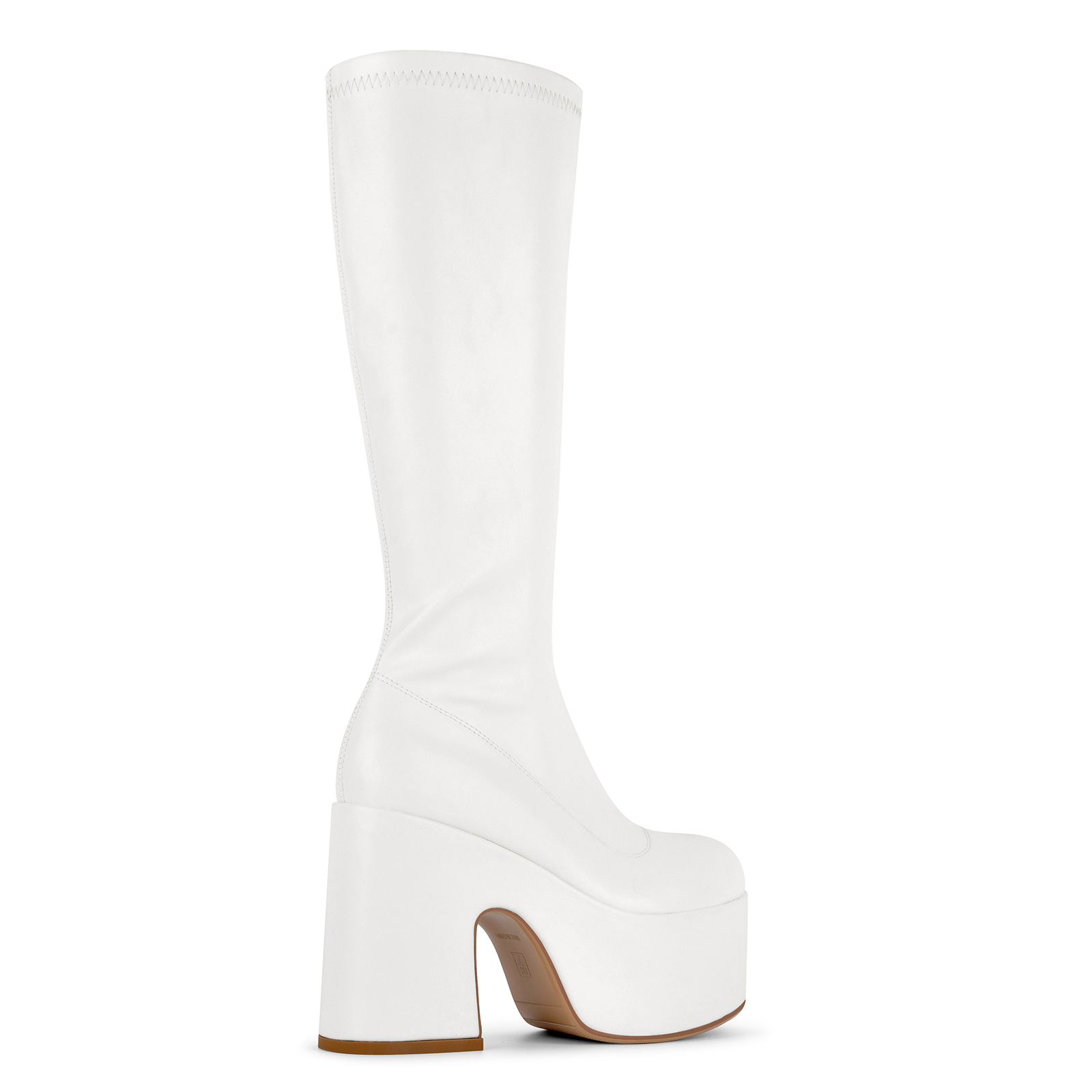 Round Toe Platform Knee High Chunky Boots