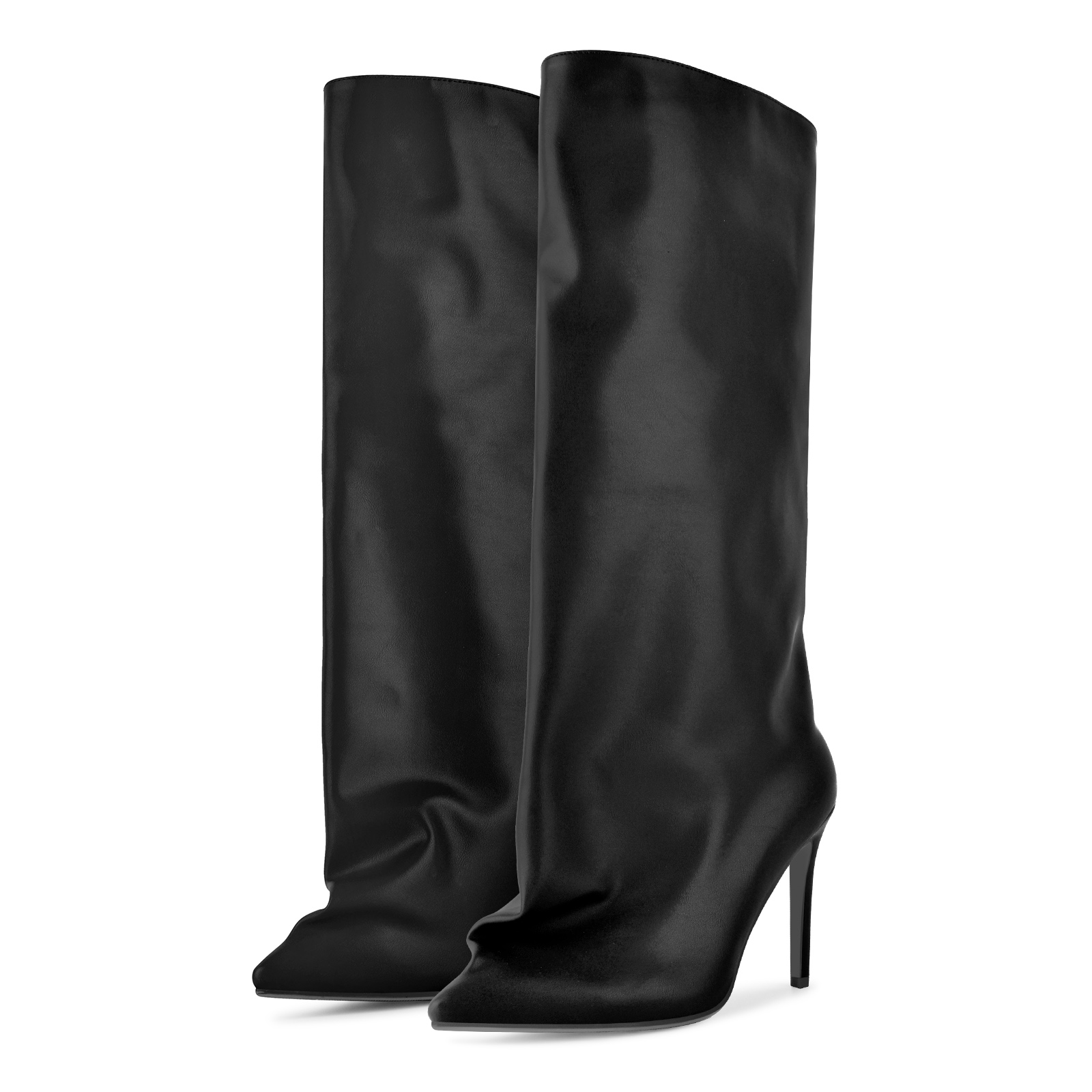 Pointed Toe Stiletto Knee High Boots