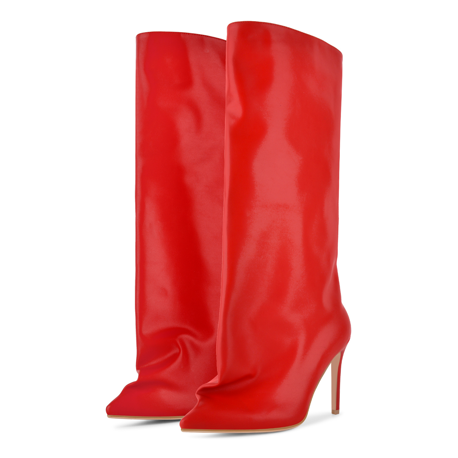 Pointed Toe Stiletto Knee High Boots