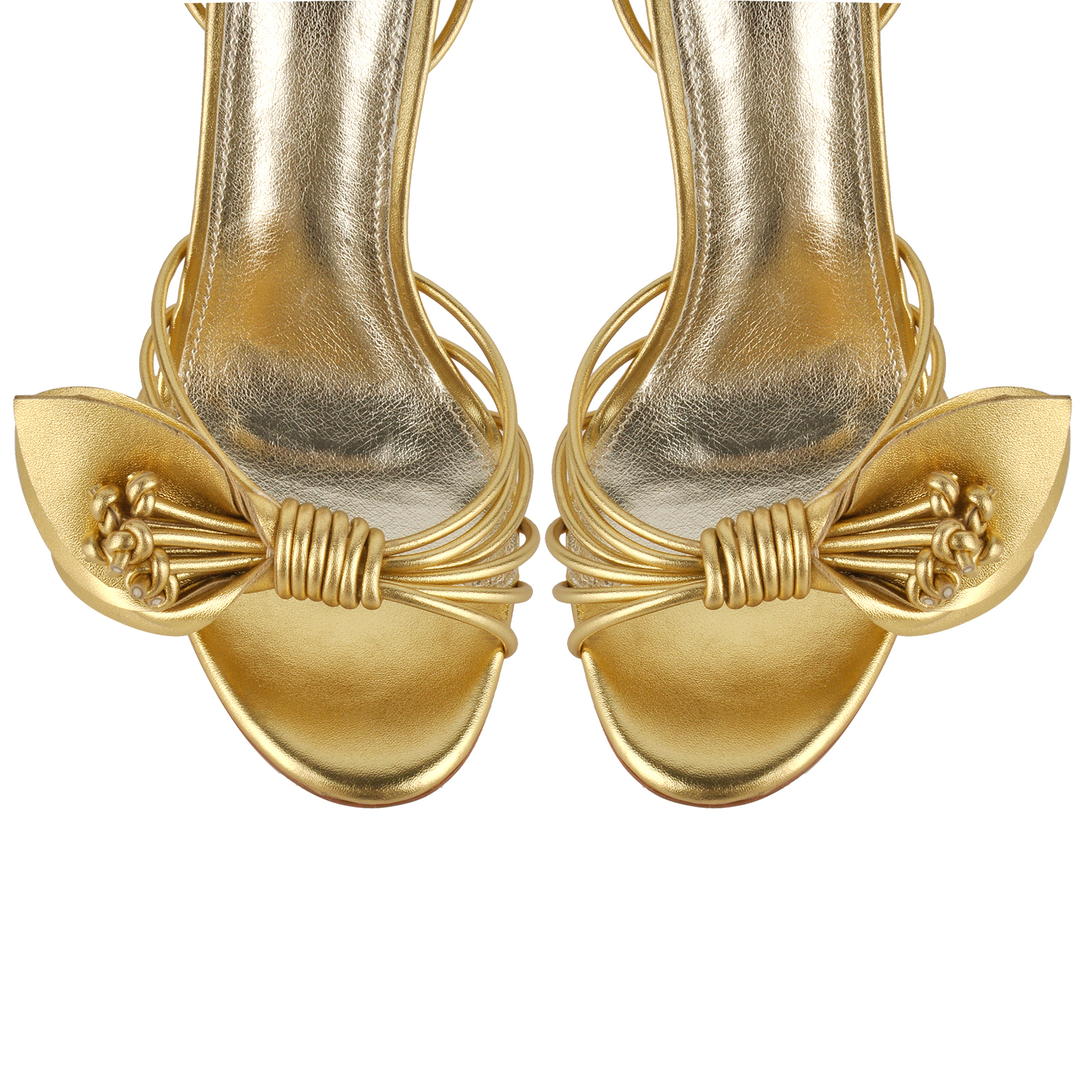 Round Toe Flower Ankle Strap Sandals