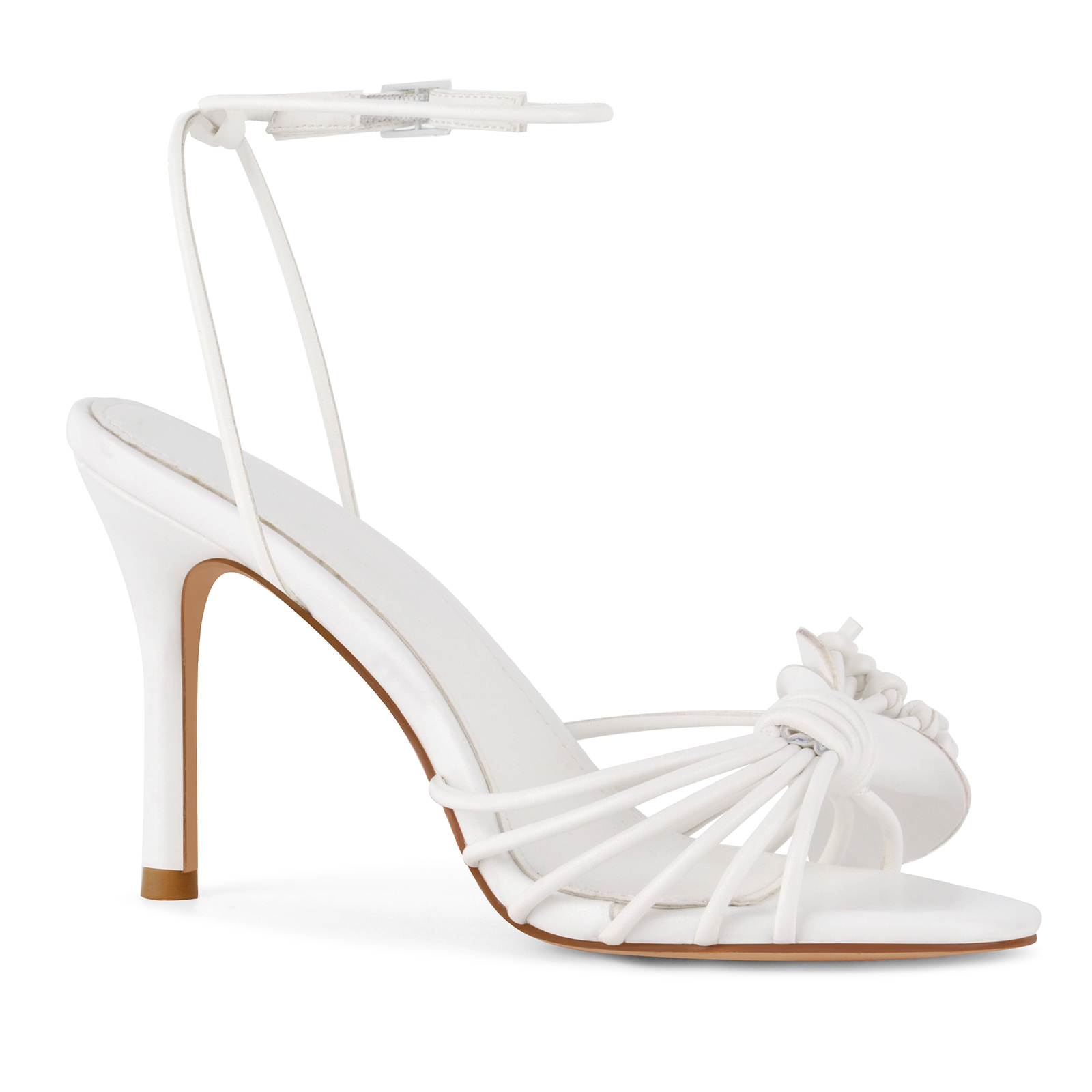 Round Toe Flower Ankle Strap Sandals