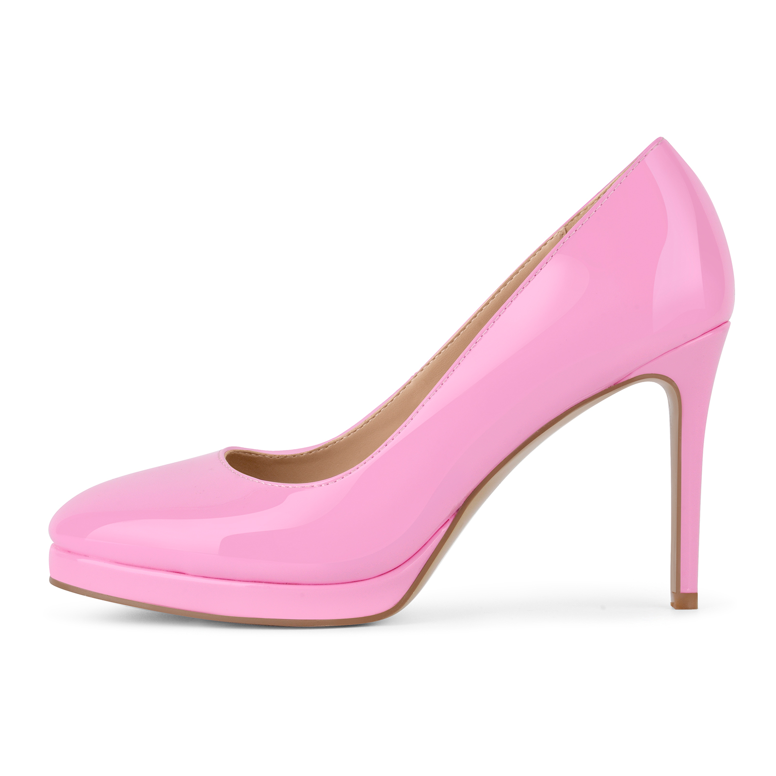 Low Platform Patent Leather Stiletto Pumps