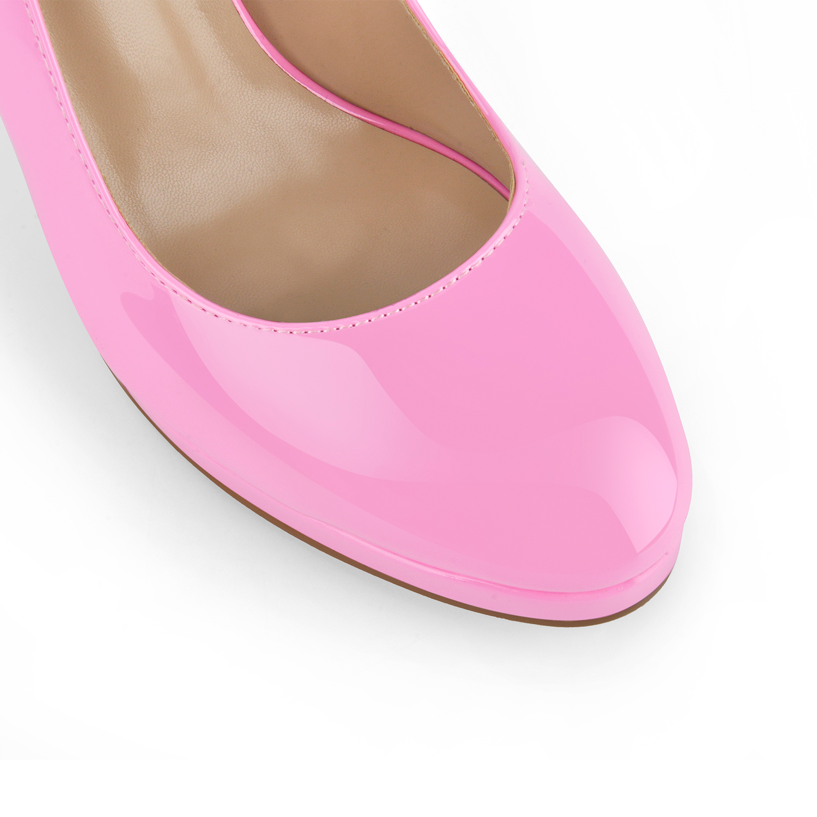 Low Platform Patent Leather Stiletto Pumps