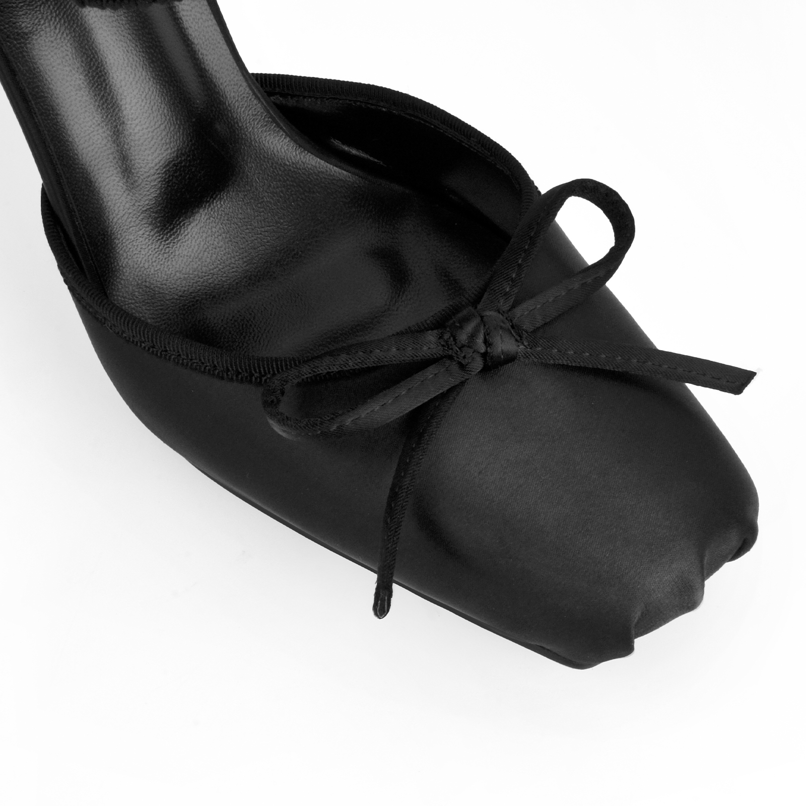 Bow Square Toe Thigh High Knit Sock Boots