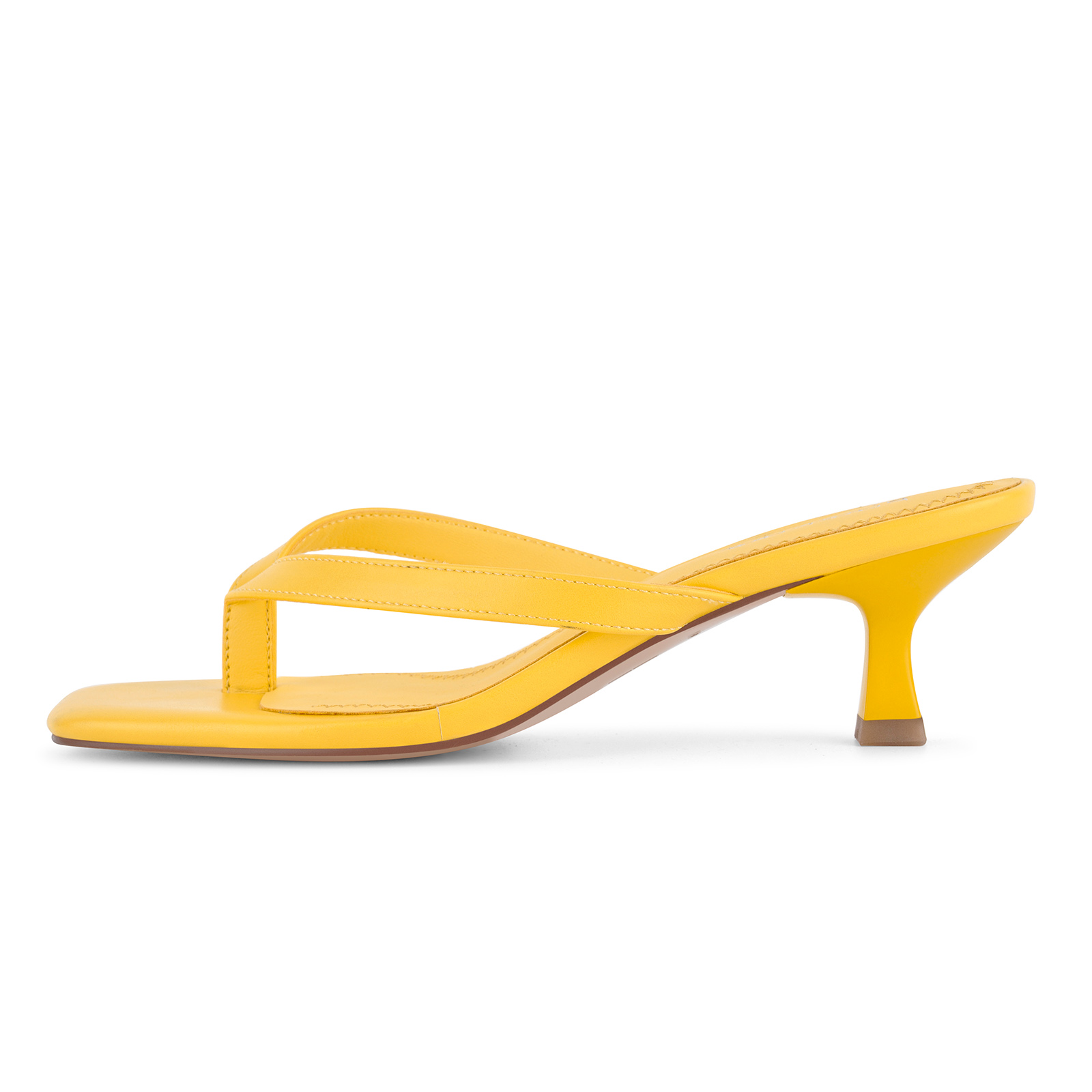 Square Toe Flip-Flop Stiletto Mule Sandals