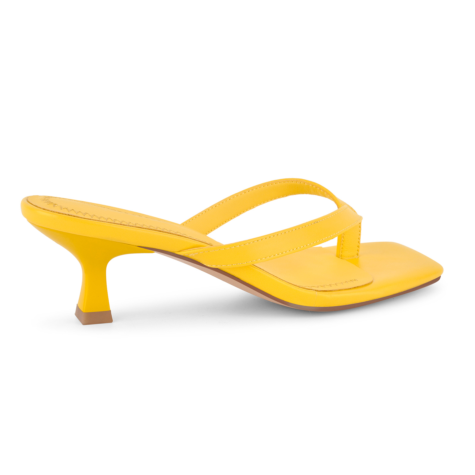 Square Toe Flip-Flop Stiletto Mule Sandals