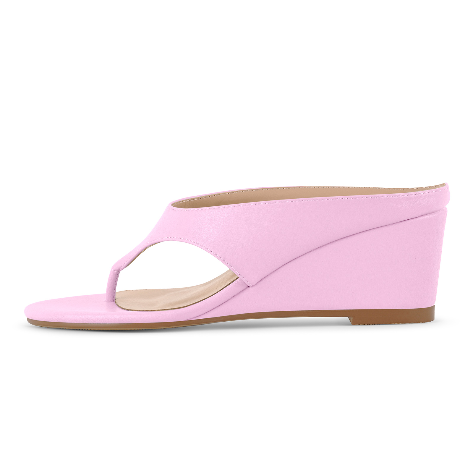 Flip-Flop Wedge Heel Mule Sandals
