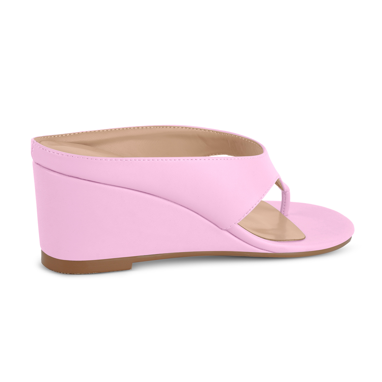 Flip-Flop Wedge Heel Mule Sandals