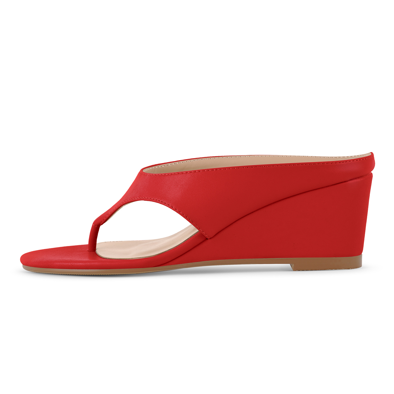 Flip-Flop Wedge Heel Mule Sandals