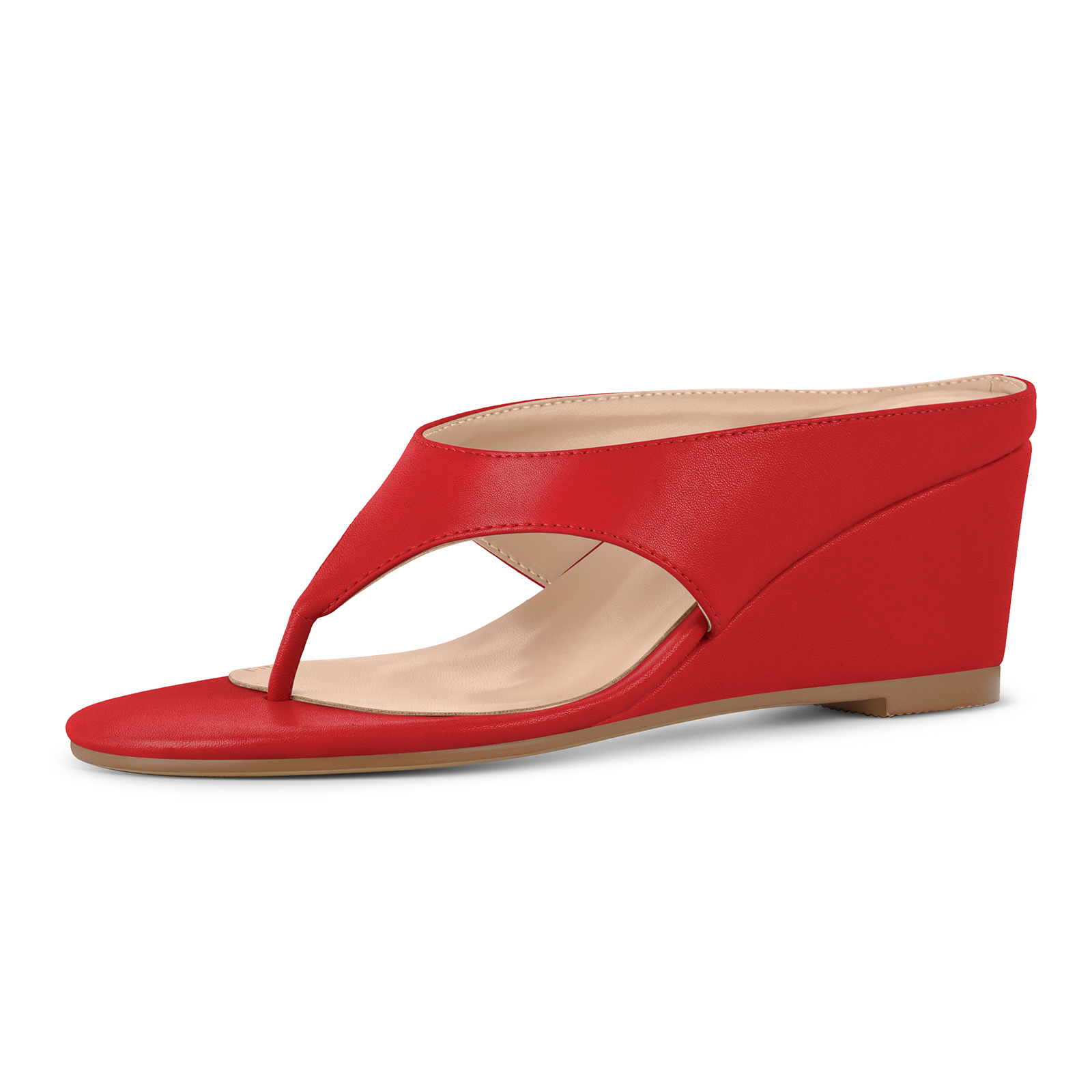 Flip-Flop Wedge Heel Mule Sandals