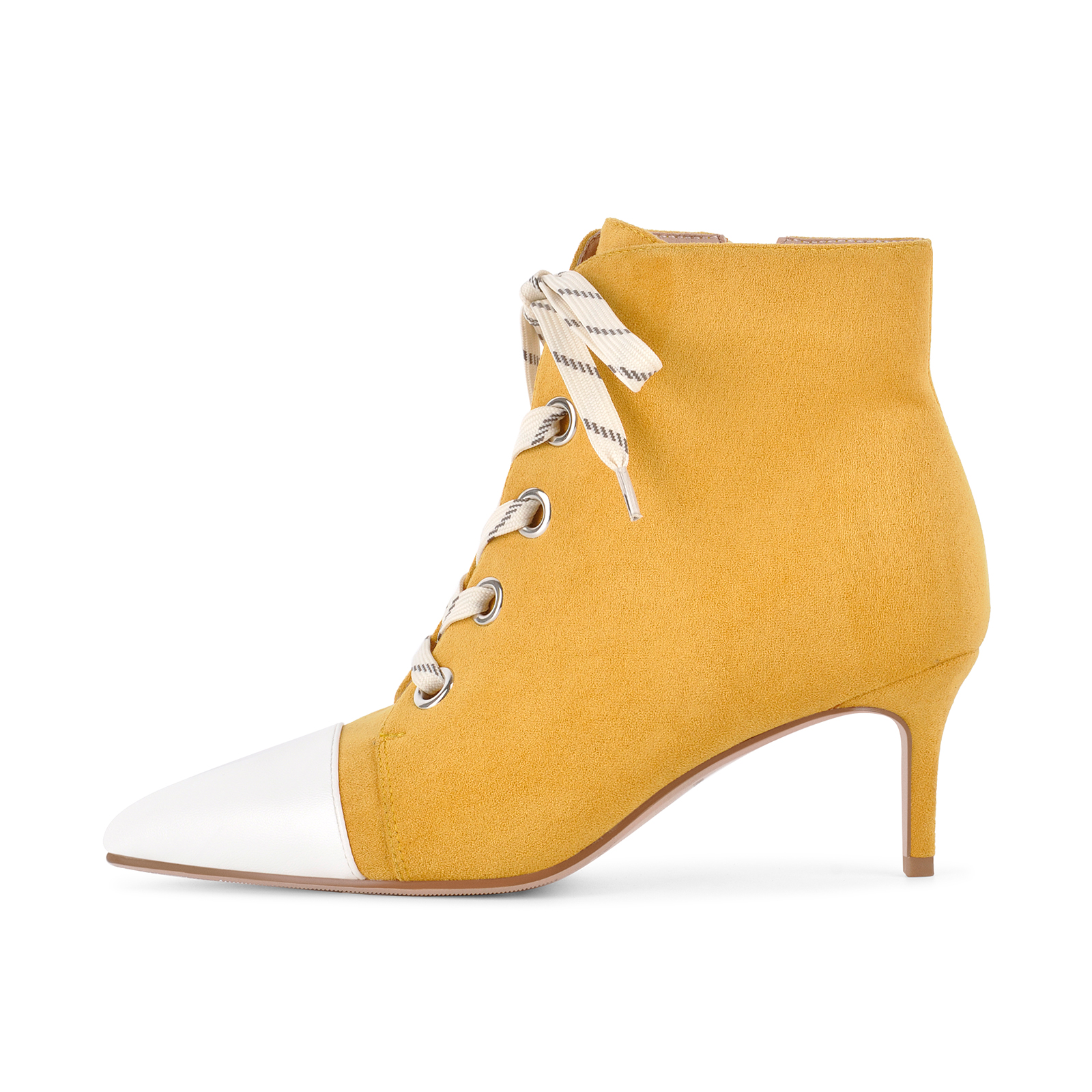 Pointed Toe Suede Lace-up Stiletto Ankle Boots