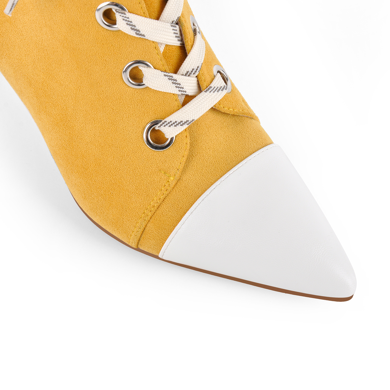 Pointed Toe Suede Lace-up Stiletto Ankle Boots